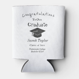 Gefeliciteerd Graduation Party Modern Pet Tassel Blikjeskoeler