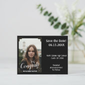 Gefeliciteerd Graduation Party Save The Date Kaart (Staand voorkant)