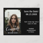 Gefeliciteerd Graduation Party Save The Date Kaart (Voorkant)