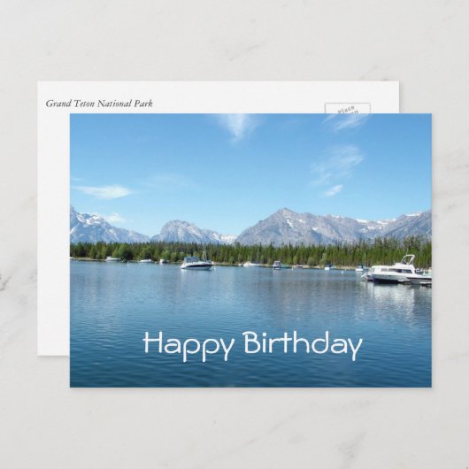 Gefeliciteerd, Grand Teton National Park Briefkaart (Voorkant / Achterkant)