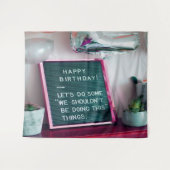 Gefeliciteerd! Grappige ondeugende problemen Wandkleed (Voorkant (horizontaal))