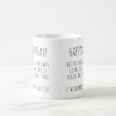 Gefeliciteerd! / Grappige vegan verjaardag soja gr Koffiemok (Center)