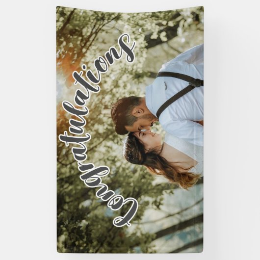 GEFELICITEERD Grey OVERLAY TEKST Partij Banner (Verticaal)