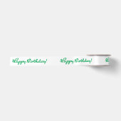 Gefeliciteerd! Groen Casual Medium Script Satijnen Lint (Voorkant)
