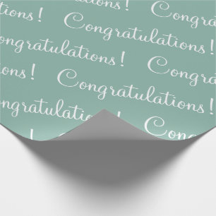 Gefeliciteerd Groen Schrift Trouwfeest Borrel Cadeaupapier