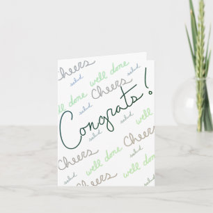 Gefeliciteerd! (Groen/Wit interieur) Kaart