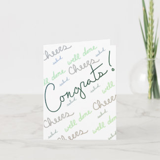 Gefeliciteerd! (Groen/Wit interieur) Kaart