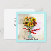 Gefeliciteerd Groet Flat Kaart (Voorkant / Achterkant)