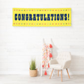 Gefeliciteerd - Groot woord op een Spandoek (Insitu)