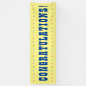 Gefeliciteerd - Groot woord op een Spandoek (Verticaal)