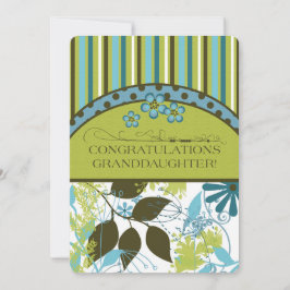 Gefeliciteerd, grootdochter Aqua Foliage