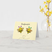 Gefeliciteerd grootouders met gelukkig nieuws kaart (Gele Bloem)