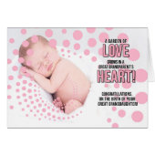 Gefeliciteerd grootouders Nieuwe kleindochter (Voorkant Horizontaal)