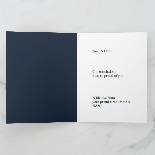 Gefeliciteerd, grootson Grandmoeder BIG Kaart (Binnen)