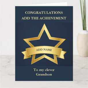 Gefeliciteerd, grootson Grandmoeder BIG Kaart