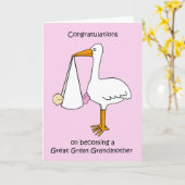 Gefeliciteerd Grote Grootmoeder voor Meisje Kaart (Gele Bloem)
