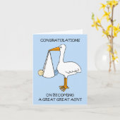 Gefeliciteerd Grote Tante Naar Baby Boy Kaart (Gele Bloem)