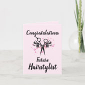 Gefeliciteerd Haarstylist Kaart (Voorkant)