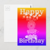 Gefeliciteerd Hakuna Matata baby leeuw Briefkaart (Voorkant / Achterkant)