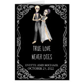 Gefeliciteerd Halloween Skeleton Couple (Voorkant)