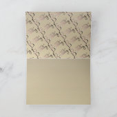 "Gefeliciteerd" handgeschreven Plum Moss Kaart (Binnen)