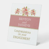 Gefeliciteerd! Handtekening van de partij Reclamebord Met Voetstuk (Voorkant)