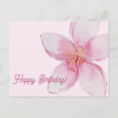 Gefeliciteerd  | Hawaiaanse Waterverf Bloem Briefkaart (Voorkant)