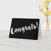 Gefeliciteerd! Hedendaagse felicitaties Kaart (Gele Bloem)