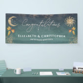 Gefeliciteerd Herfst Sun Moon Engagement Party Spandoek (Beurs)