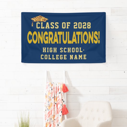 Gefeliciteerd het Afstuderen van de Aangepaste Sch Spandoek (Insitu)