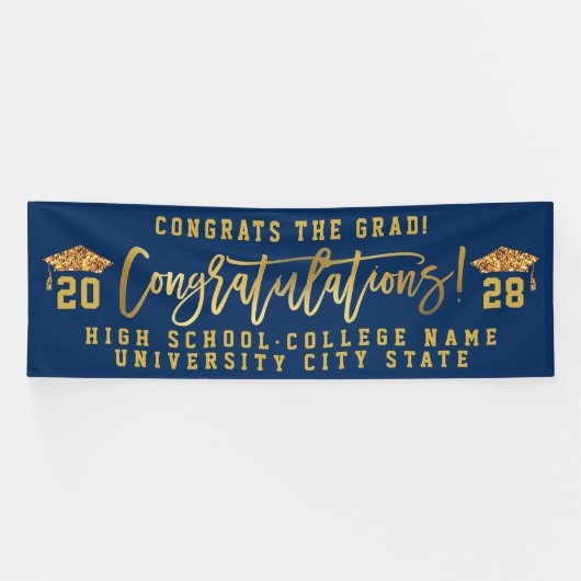 Gefeliciteerd het Afstuderen van de Aangepaste Sch Spandoek (Horizontaal)