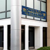 Gefeliciteerd het Afstuderen van de Aangepaste Sch Spandoek (Buitenkant Gebouw)