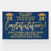 Gefeliciteerd het Afstuderen van de Aangepaste Sch Spandoek (Horizontaal)