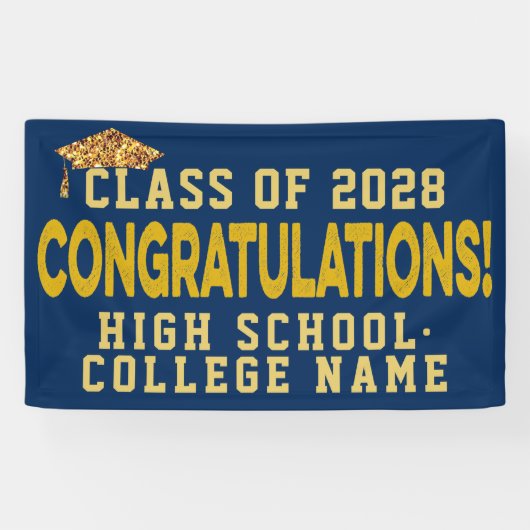 Gefeliciteerd het Afstuderen van de Aangepaste Sch Spandoek (Horizontaal)