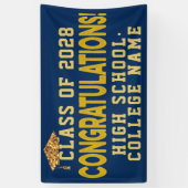 Gefeliciteerd het Afstuderen van de Aangepaste Sch Spandoek (Verticaal)