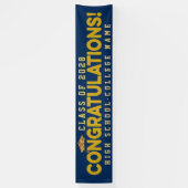 Gefeliciteerd het Afstuderen van de Aangepaste Sch Spandoek (Verticaal)