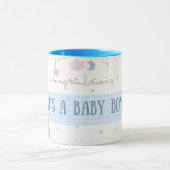 Gefeliciteerd Het is een Baby Jongen Mok  (Midden)