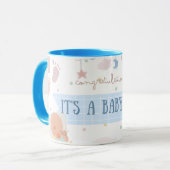 Gefeliciteerd Het is een Baby Jongen Mok  (Voorkant links)