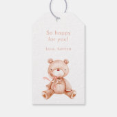 Gefeliciteerd, het is een meisje cadeau Label Cadeaulabel (Achterkant)