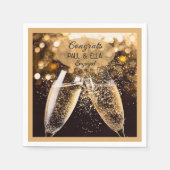 Gefeliciteerd het verloofde paar! Feestservietten! Servet (Voorkant)