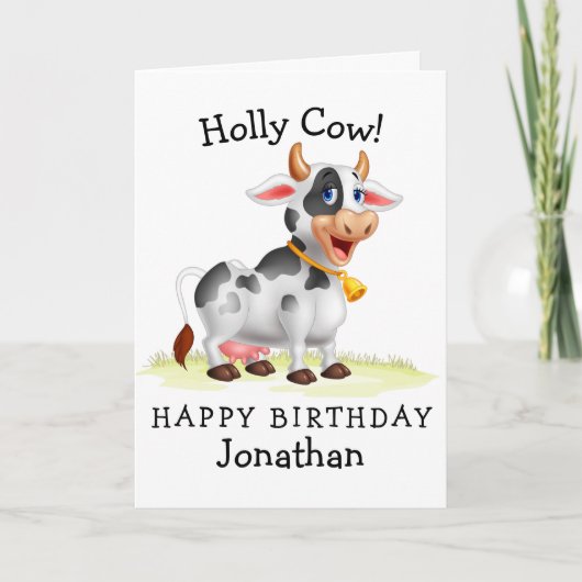 Gefeliciteerd, Holly Koe! Kaart (Voorkant)