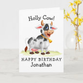 Gefeliciteerd, Holly Koe! Kaart (Gele Bloem)