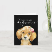 Gefeliciteerd Hond Moeder Kaart (Voorkant)
