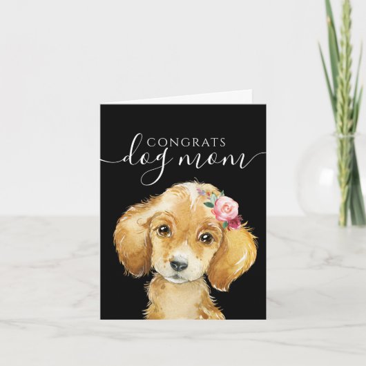 Gefeliciteerd Hond Moeder Kaart (Voorkant)