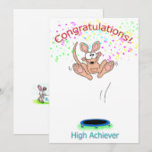 Gefeliciteerd Hoogvlieger Kaart (Voorkant / Achterkant)