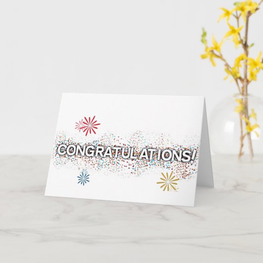 ** GEFELICITEERD** HOORDE DE KAART "GOED NIEUWS" (Gele Bloem)