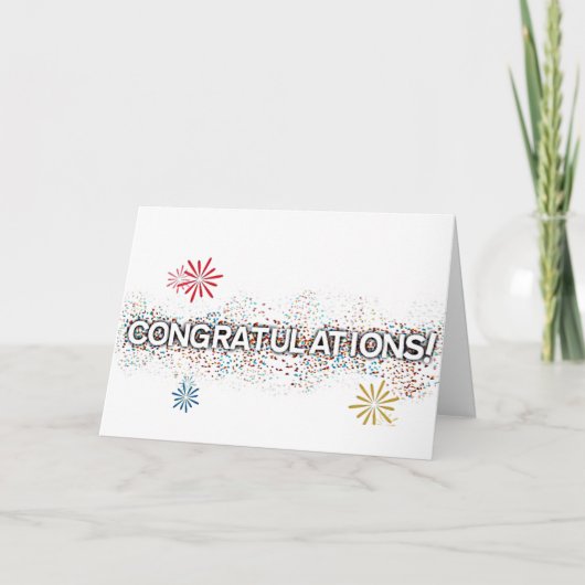 ** GEFELICITEERD** HOORDE DE KAART "GOED NIEUWS" (Voorkant)