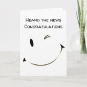 *** GEFELICITEERD** HOORDE HET "GOEDE NIEUWS" KAART (Voorkant)