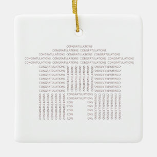 Gefeliciteerd House Ornament