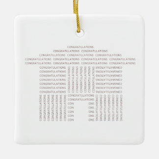 Gefeliciteerd House Ornament